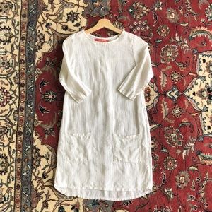 Pyne & Smith 100% linen shift dress